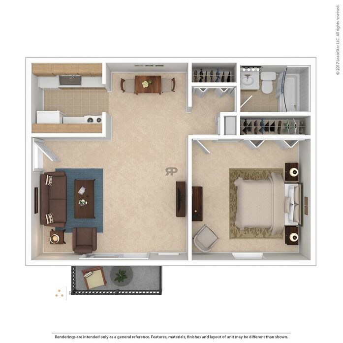 Oak Brook Gardens – 1 Bedroom Traditional