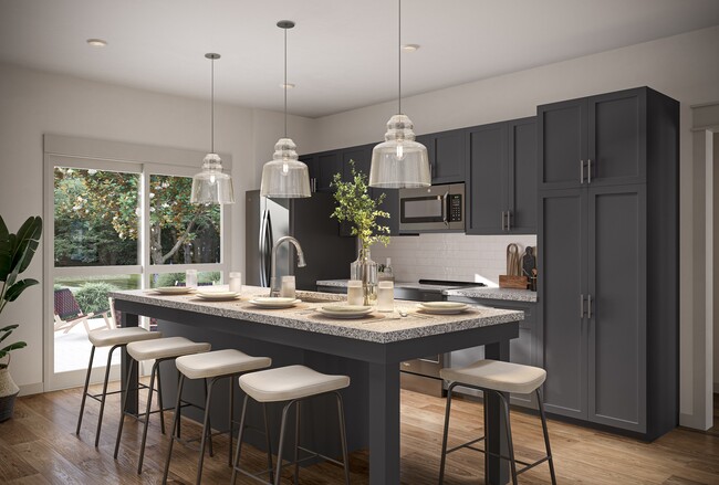 Kitchen Island with Granite Countertops - Allier Foley