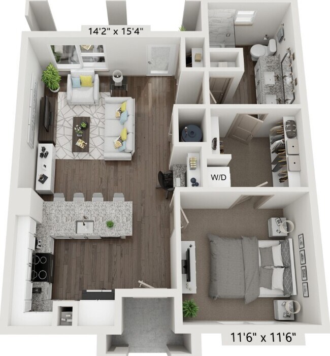 Plano de planta - Harlow Modern Living