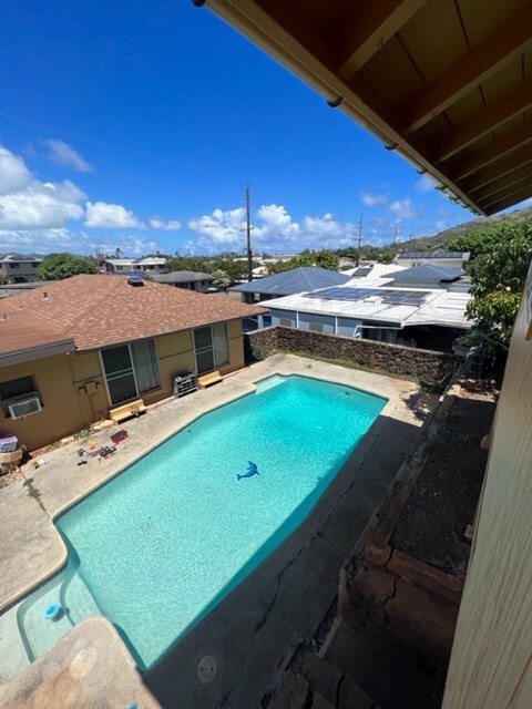 overlooking full size pool - 1233 Keolu Dr