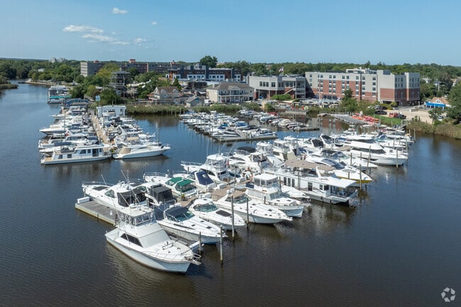 Treasure Cove Marina sits beside the Long Island Aquarium in Riverhead.