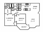 2 Bedroom 2 Bath