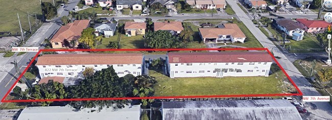 Aerial Photo - 822 NW 7th Ter