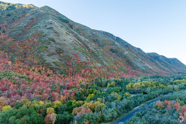 The mountains offer scenic views for locals to enjoy.