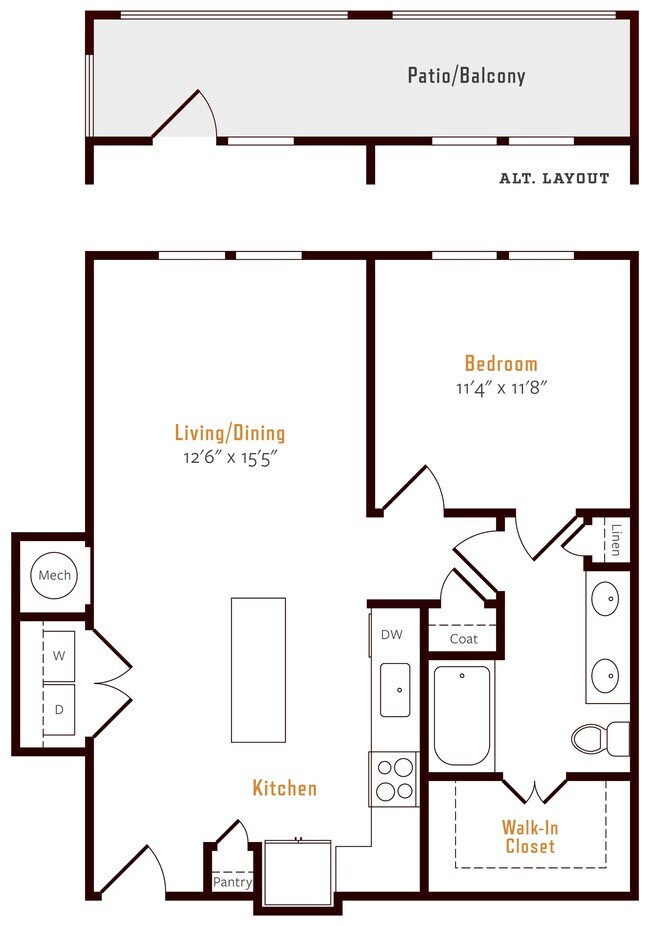 Plano de planta - Alexan Pena Station West