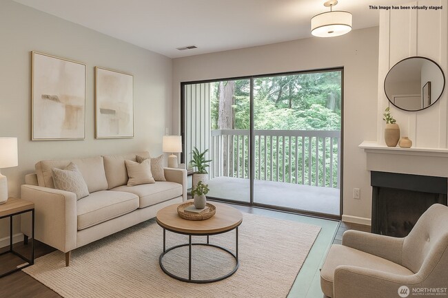 Virtually staged Living Room - 10819 NE 37th Pl