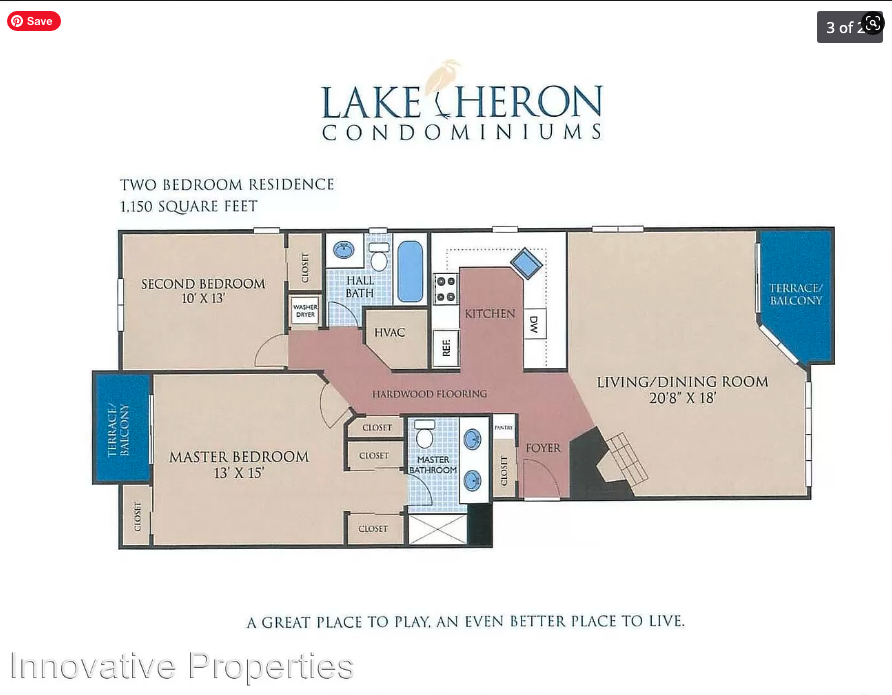 floor plan - 1140 Lake Heron Dr