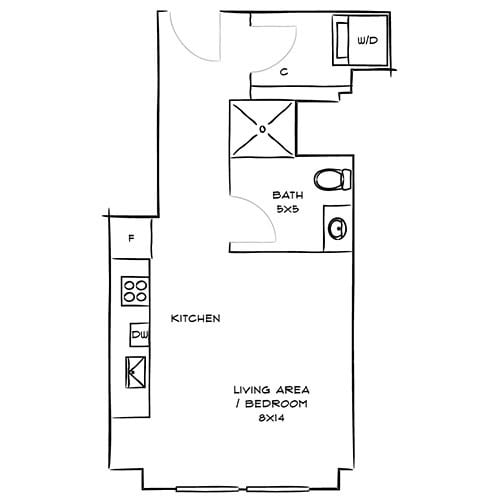 with Walk-in Closet - One Canal