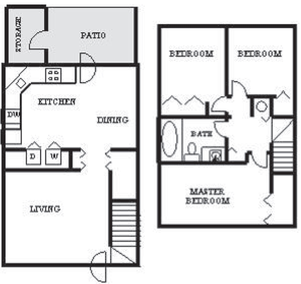 3BR/1BA - Gracie Park Apartments