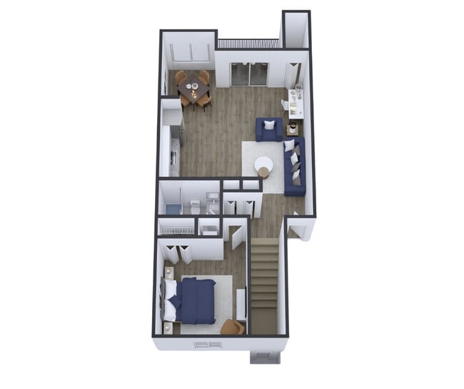 One Bedroom, One Bathroom - The Crossings at Neshaminy Apartments