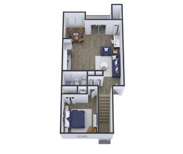 One Bedroom, One Bathroom - The Crossings at Neshaminy Apartments