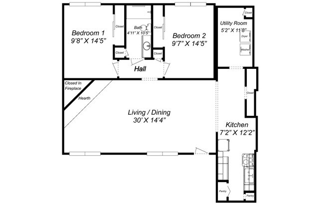 Foto del edificio - Coming Soon: 2 BR unit that includes water, trash, and yard care.