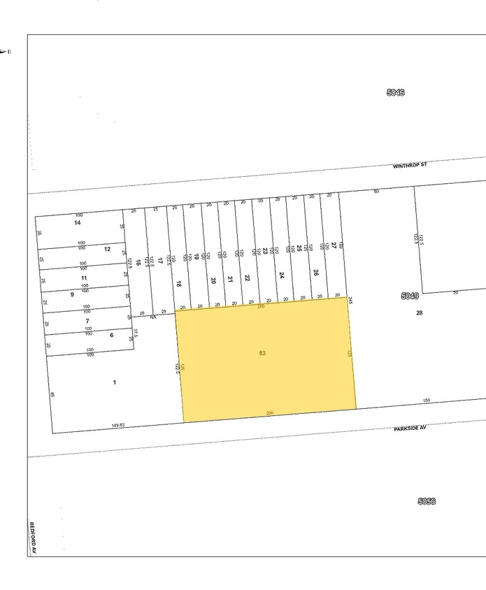 Mapa de la parcela - 535 Parkside Ave