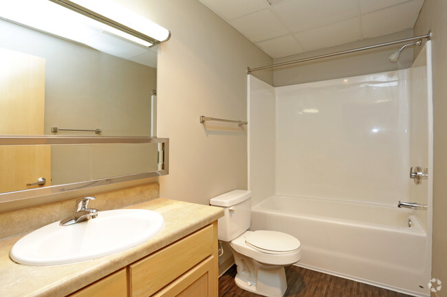 1BR, 1BA - D/644 SF - Bathroom - Hubbell Tower Apartments