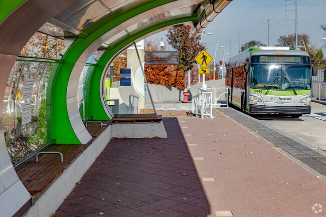 The Elmwood bus station is state-of-the-art and offers easy access to Hartford.