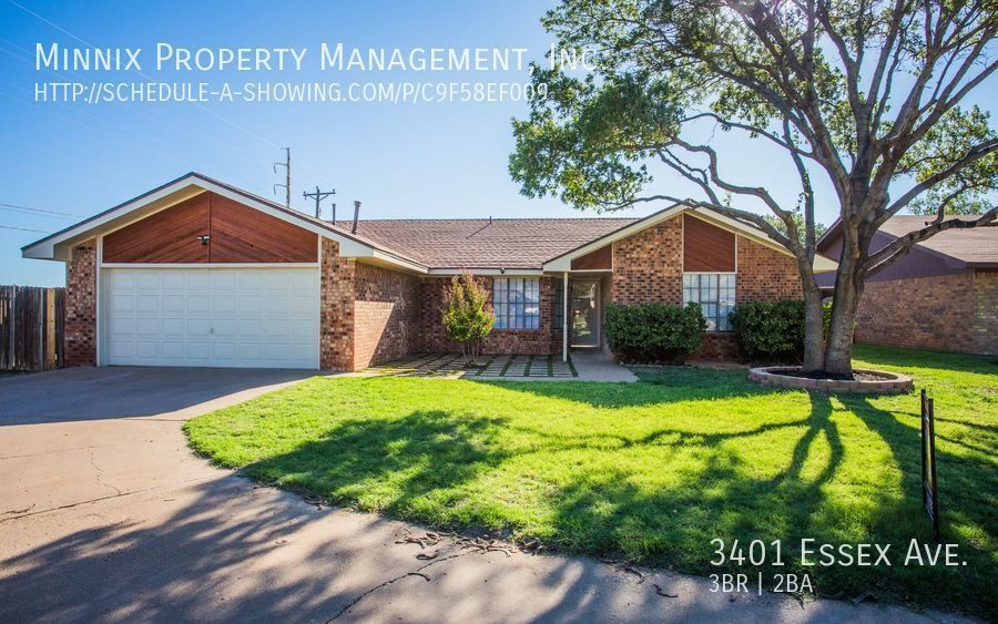 3401 Essex Ave, Lubbock, TX 79407 House Rental in Lubbock, TX