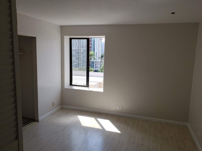 Bedroom with the view of downtown - 1514 Seventh Ave
