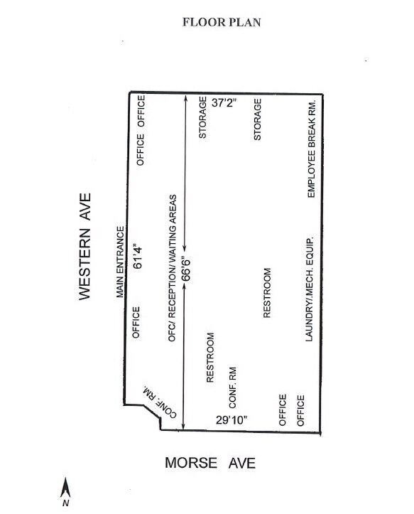 floor plan - 2338 W MORSE Ave