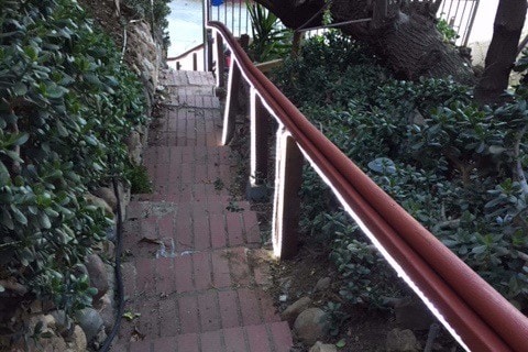 stairway to house - 6895 Pacific View Dr