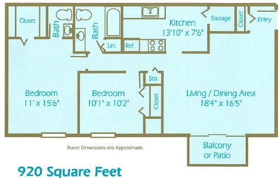 Fawn Lake Apartments – 2 Bed 1.5 Bath