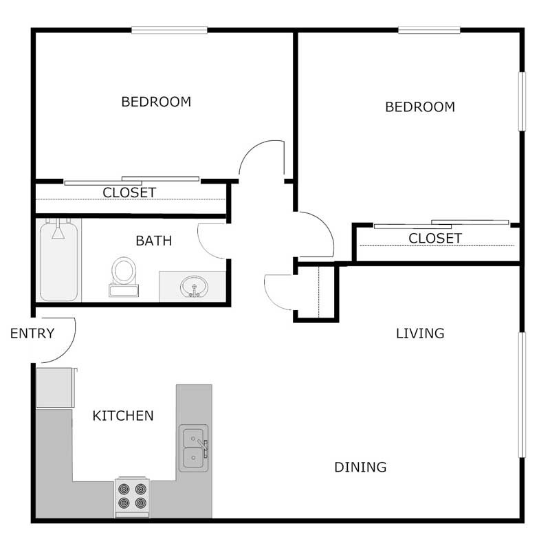 Floorplan - Grand Avenue Apartments