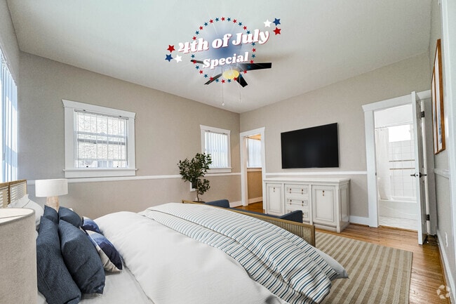 Studio - Living Area - 616 Apartments