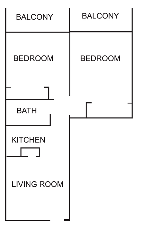 2HAB/1BA - The University Inn