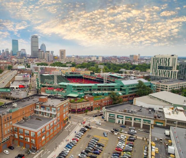 Aerial view of Fenway Park
