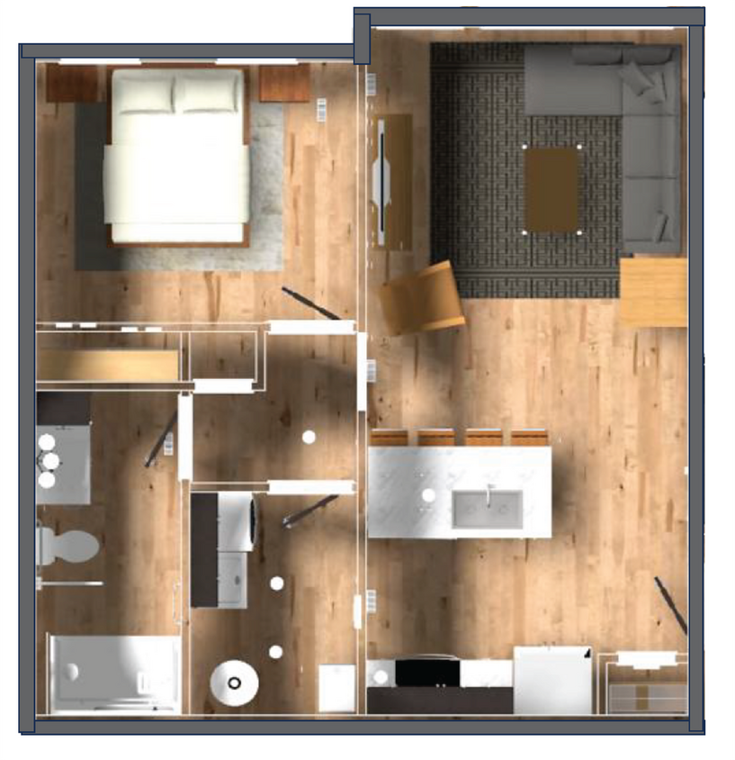 Foto principal - New! Beautiful 1 Bed, 1 Bath Accessible Ap...