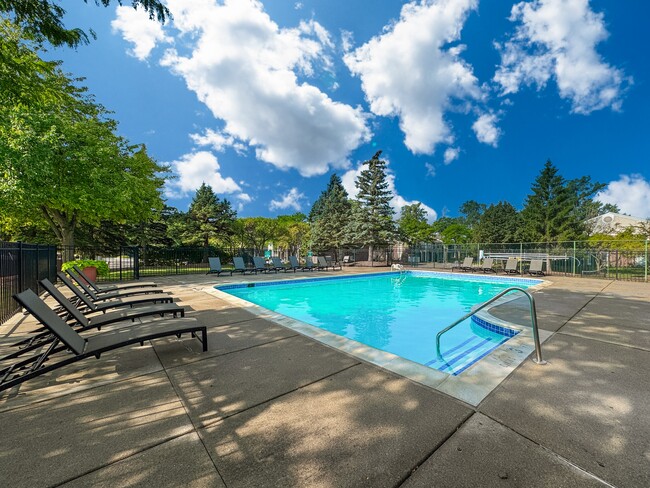 Sparkling pool at Park Lane Apartments in Southfield - Park Lane Apartments