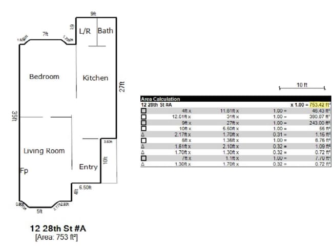 Floorplan - 12 28th St