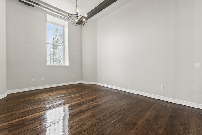 West Phase II Living Room - The Lofts at Harmony Mills Fallsview