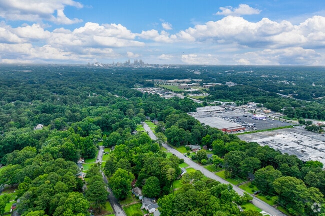 Aerial view of Sylvan Hills.