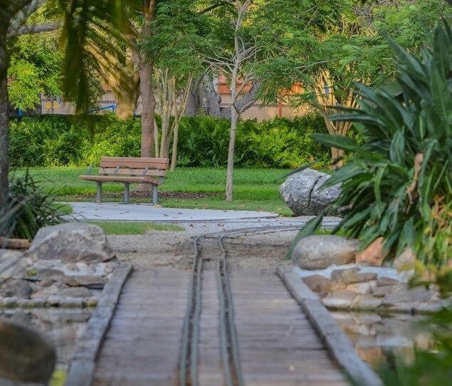 The 70-acre Largo Central Park is in the heart of the city