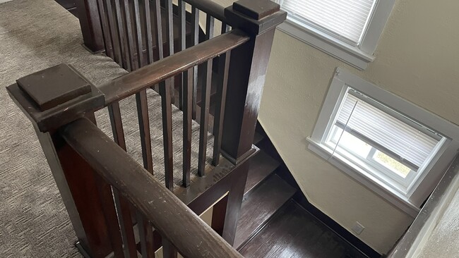 Wooden stairs to 2nd floor bedrooms - 112 W Homer St