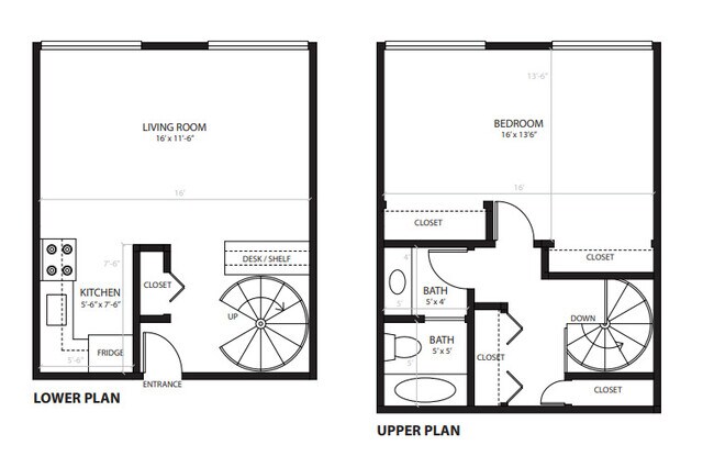 Plano de planta - 511 E Hoover St