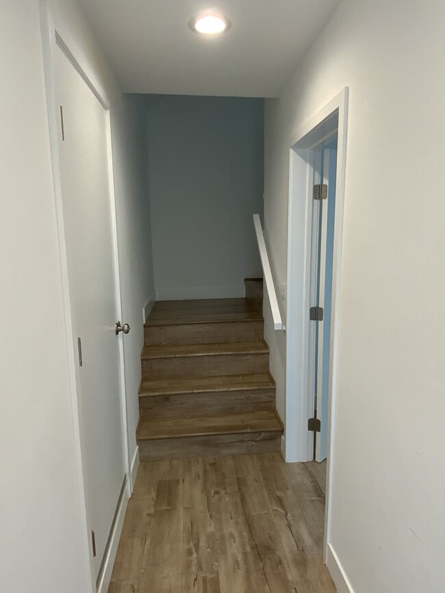 Stairway up - office is in right - 10925 Hesby St