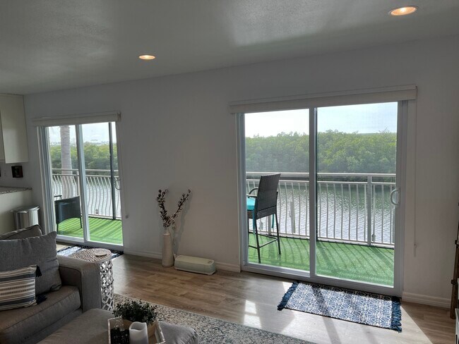 Waterfront views from living room - 8815 Bay Pointe Dr