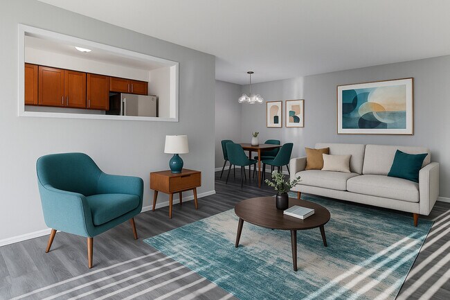 Living Room - Barkley Village Apartments