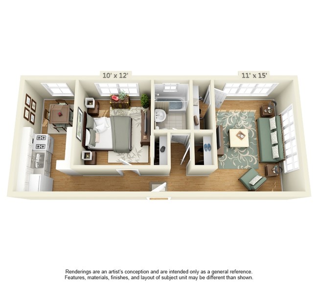 One Bedroom - Lor-West Flats