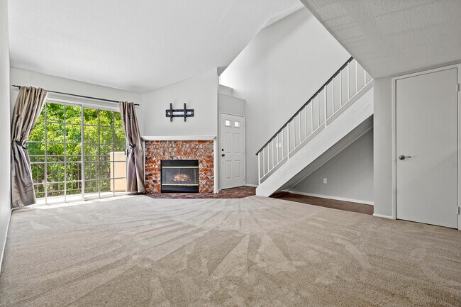 Living Room with fireplace - 24145 Del Monte Dr