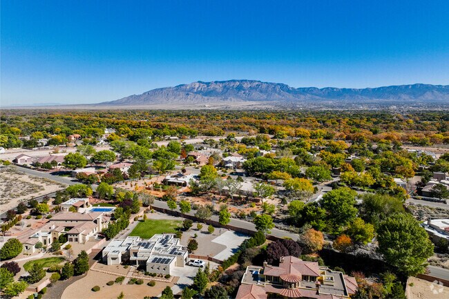 The Westside neighborhood runs along the Rio Grande river providing lush walking areas.