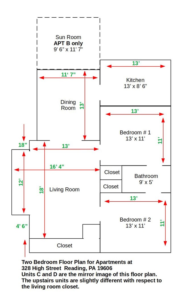 floor plan - 328 High Street