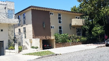 Front of building - 633 N Sweetzer Ave