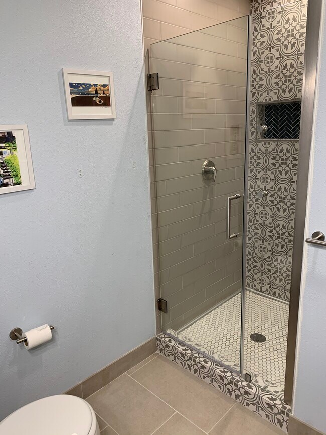 Remodeled bathroom Spanish tiles - 1134 SW Jefferson St