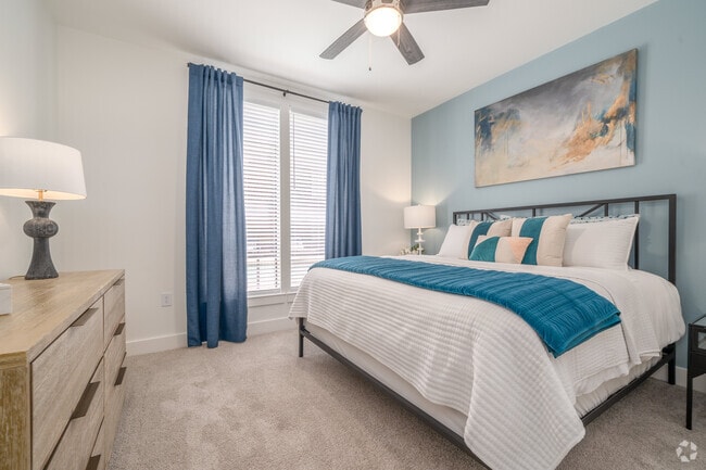 2BR, 2BA - 1,145SF - Primary Bedroom - 2125 Yale Apartments