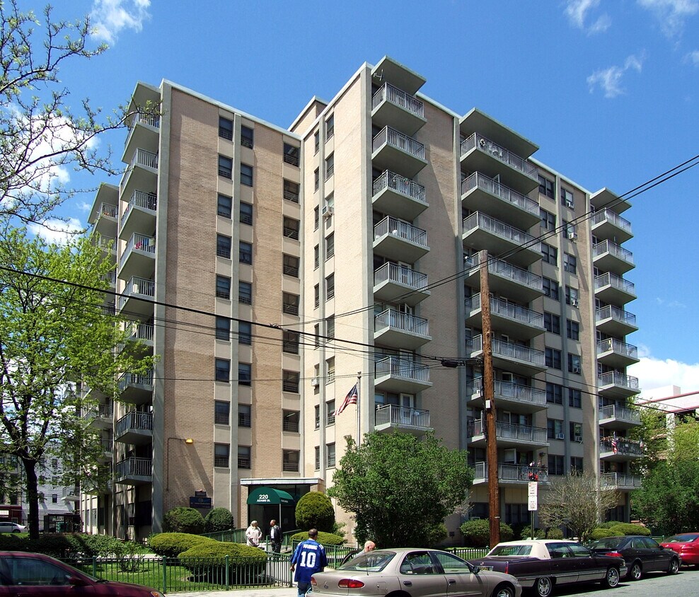 View from the southeast across Adams Street - John Adams Gardens