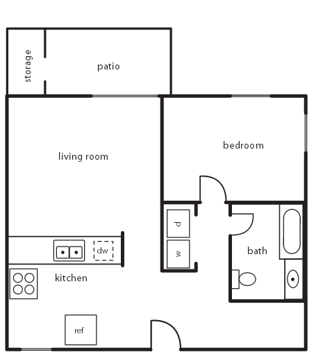 1HAB/1BA - Apple Orchard