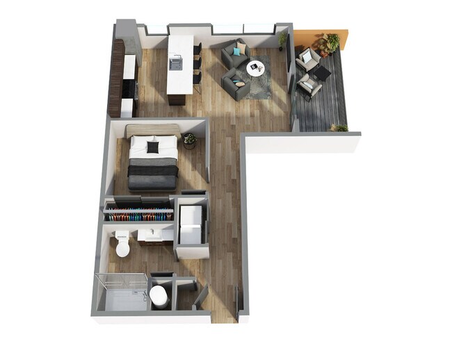 plano de planta - 718 W Babcock St