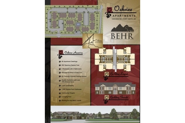 Folleto/volante de marketing - Oakview Apartments